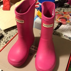 Pink Hunter Rain Boots